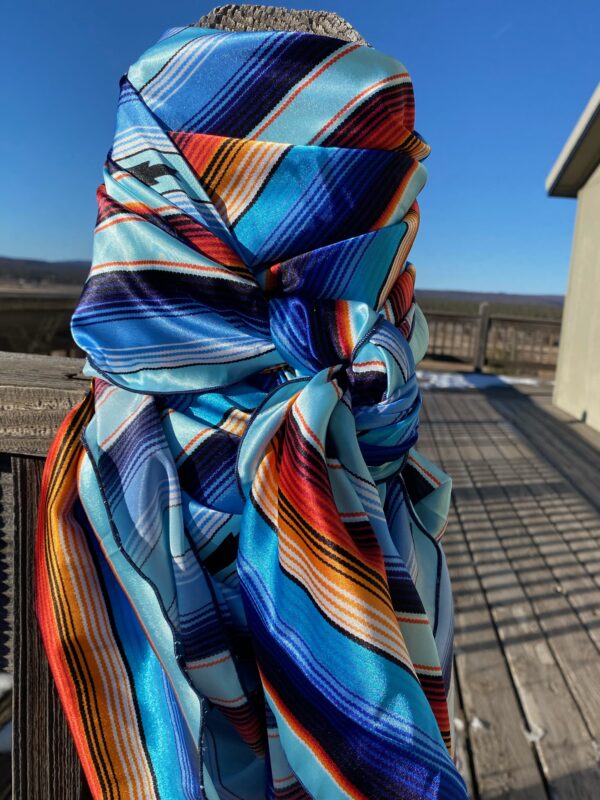 38x38" Blue Serape Wild Rag